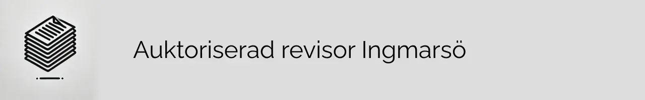Auktoriserad revisor Ingmarsö